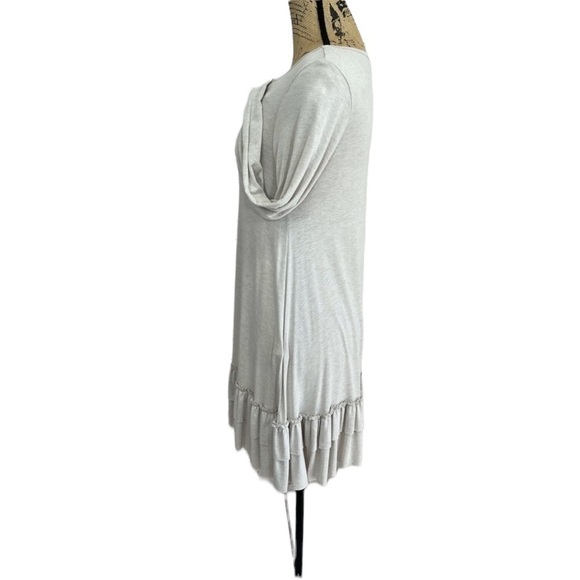 Easel Taupe Ruffled Tunic/Dress Boutique Swing Style Size Small - Picture 11 of 15